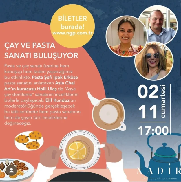 cay-ve-pasta-sanati-bulustu Çay ve Pasta sanatı buluştu